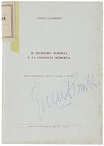 Il Realismo Tomista E La Filosofia Moderna. Estratto Dalla Rivista 