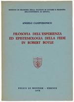 Filosofia Dell'esperienza Ed Epistemologia Della Fede In Robert Boyle