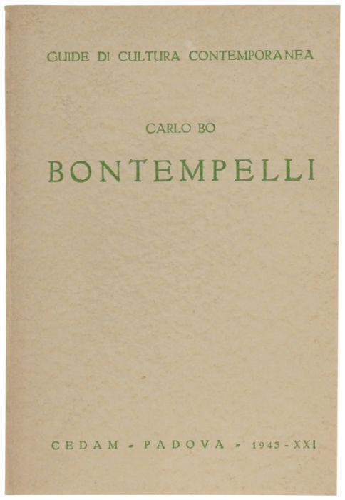 Bontempelli - Carlo Bo - copertina