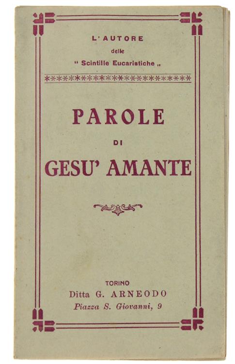Bergoglio Libri d'Epoca Snc