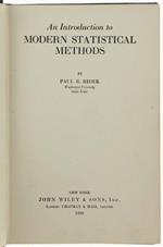 An Introduction To Modern Statistical Methods