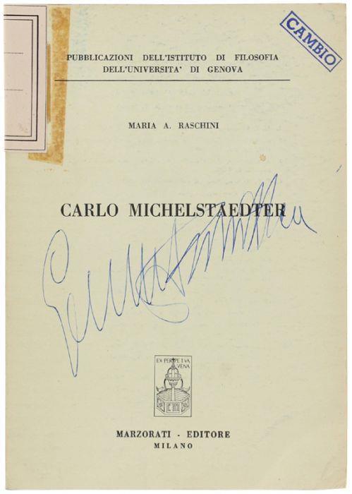 Carlo Michelstaedter - Maria A. Raschini - copertina