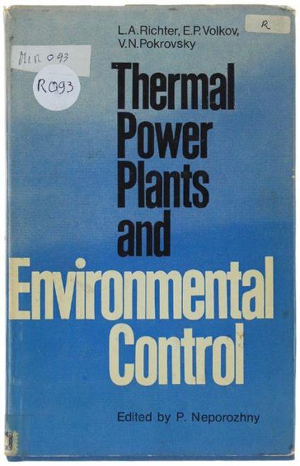 Thermal Power Plants And Environmental Control. Translated From The Russian By V.Afanasyev - copertina