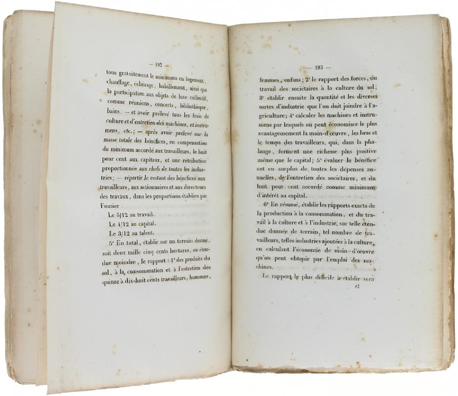 Realisation D'une Commune Societaire D'apres La Theorie De Charles Fourier