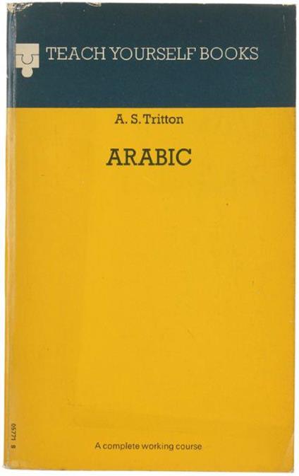 Arabic - A. S. Tritton - copertina