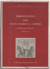 Bibliografia Della Festa Barocca A Roma