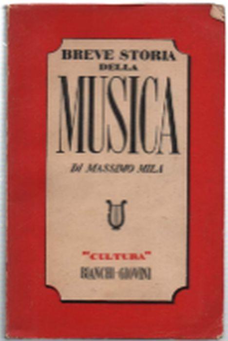 Breve Storia Della Musica - Massimo Mila - copertina