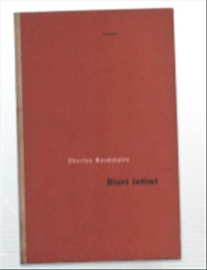 Diari Intimi - Charles Baudelaire - copertina