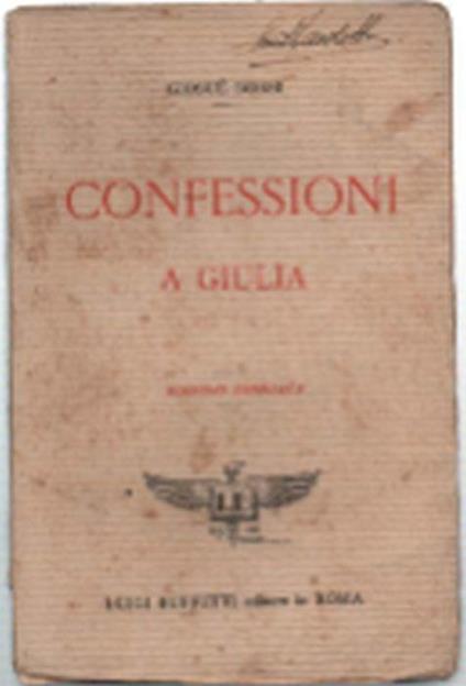 Confessioni A Giulia - Giosuè Borsi - copertina
