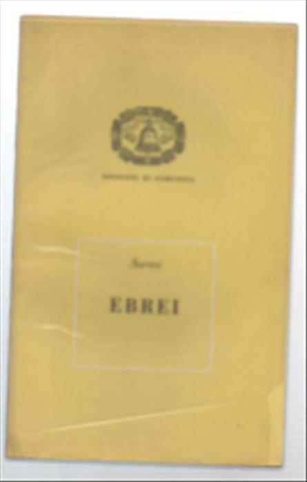 Ebrei - Jean-Paul Sartre - copertina