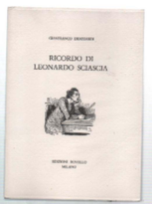 Ricordo Di Leonardo Sciacia - Gianfranco Dioguardi - copertina