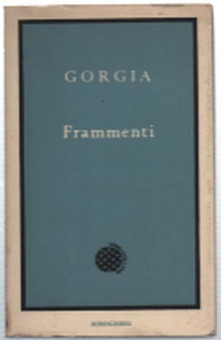 Frammenti - Gorgia - copertina