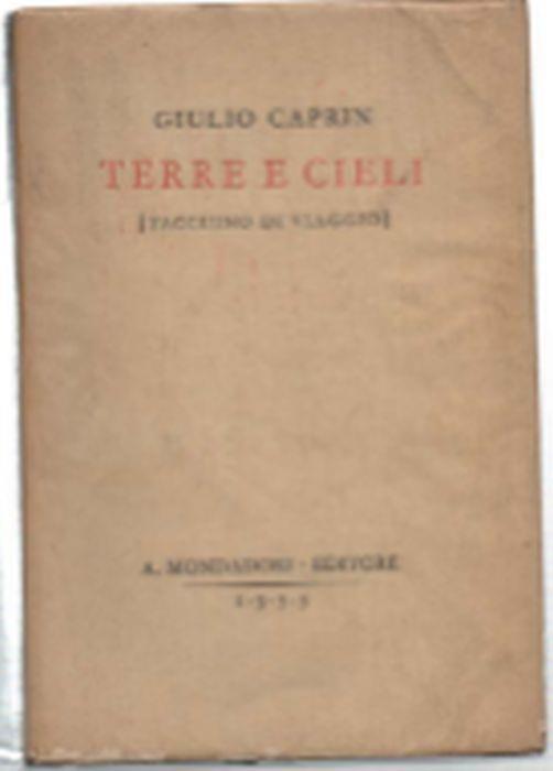 Terre E Cieli - Giulio Caprin - copertina