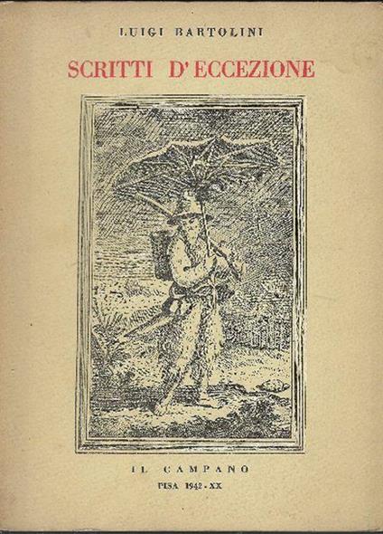 Scritti D'eccezione - Luigi Bartolini - copertina