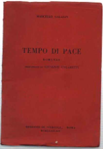 Tempo Di Pace - Marcello Gallian - copertina
