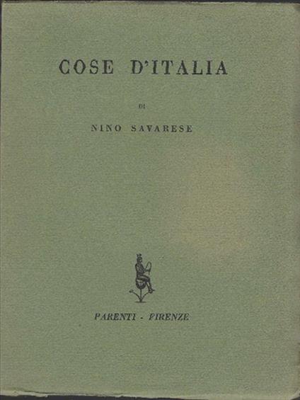 Cose D'italia - Nino Savarese - copertina