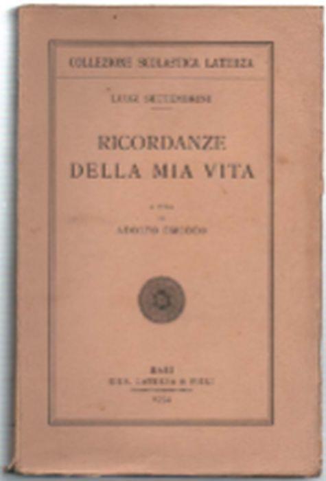 Ricordanze Della Mia Vita - Luigi Settembrini - copertina