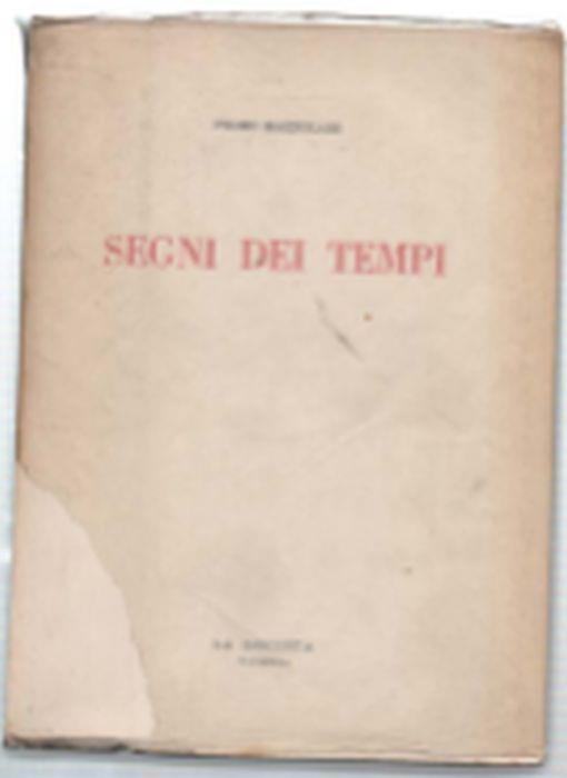 Segni Dei Tempi - Primo Mazzolari - copertina