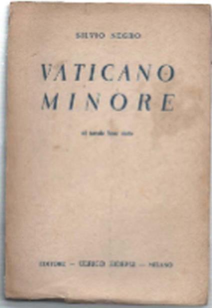 Vaticano Minore - Silvio Negro - copertina