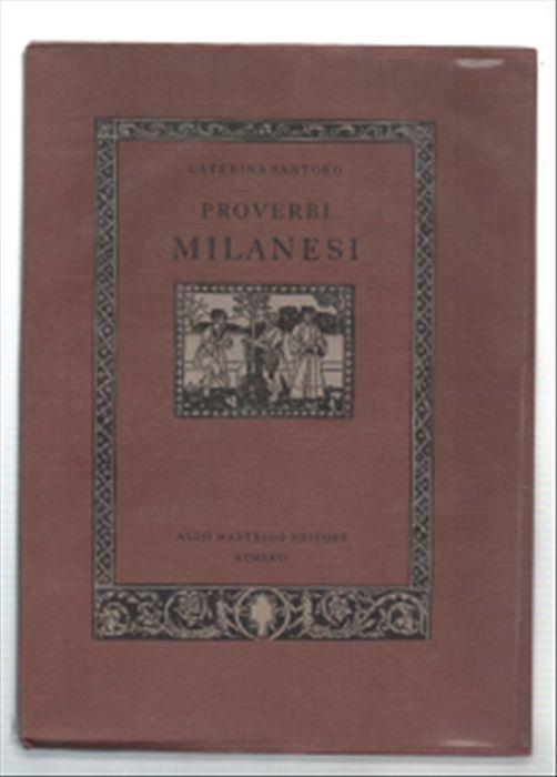 Proverbi Milanesi - Caterina Santoro - copertina