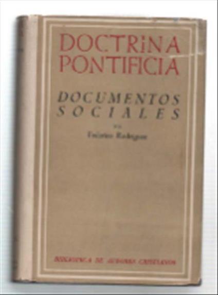 Doctrina Pontificia Iii Documentos Sociales - copertina