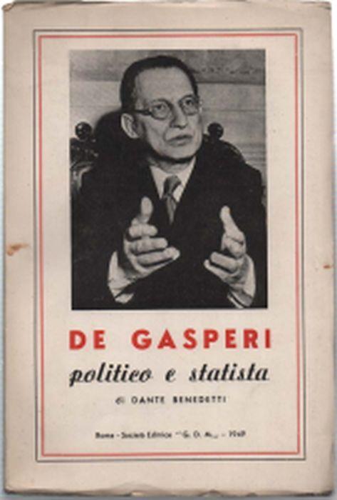 De Gasperi Politico E Statista - copertina