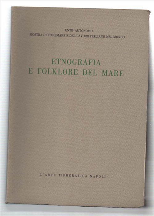 Etnografia E Folklore Del Mare - copertina