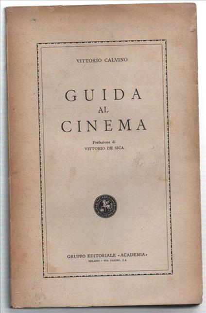 Guida Al Cinema - Vittorio Calvino - copertina
