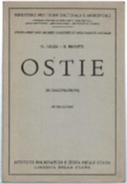 Ostie - G. Carlo Calza - copertina