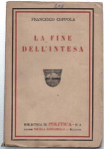 La Fine Dell'intesa - Francesco Coppola - copertina