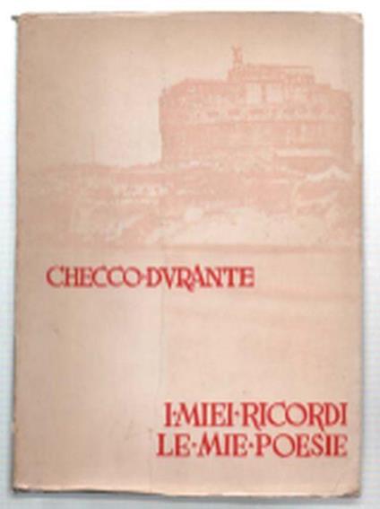 I Miei Ricordi Le Mie Poesie - Checco Durante - copertina