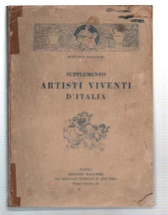 Supplemento Artisti Viventi D'italia - Domenico Maggiore - copertina