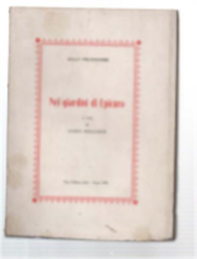 Nei Giardini Di Epicuro