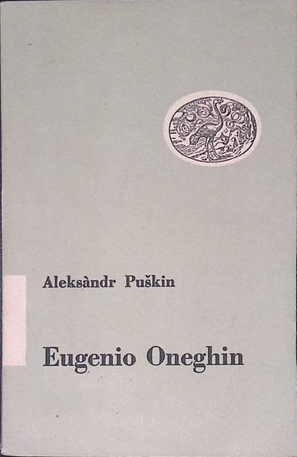 Eugenio Oneghin - Aleksandr Puskin - copertina