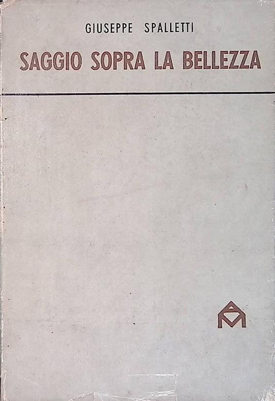 Saggio sopra la bellezza - Giuseppe Spalletti - copertina