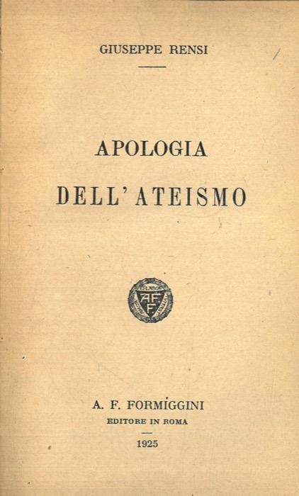 Apologia dell'ateismo