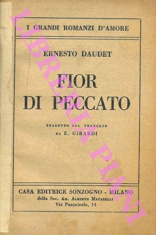 Fior di peccato - Ernest Daudet - copertina