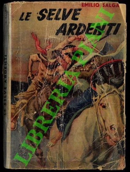 Le selve ardenti - Emilio Salgari - copertina