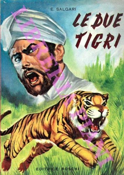 Le due tigri - Emilio Salgari - copertina