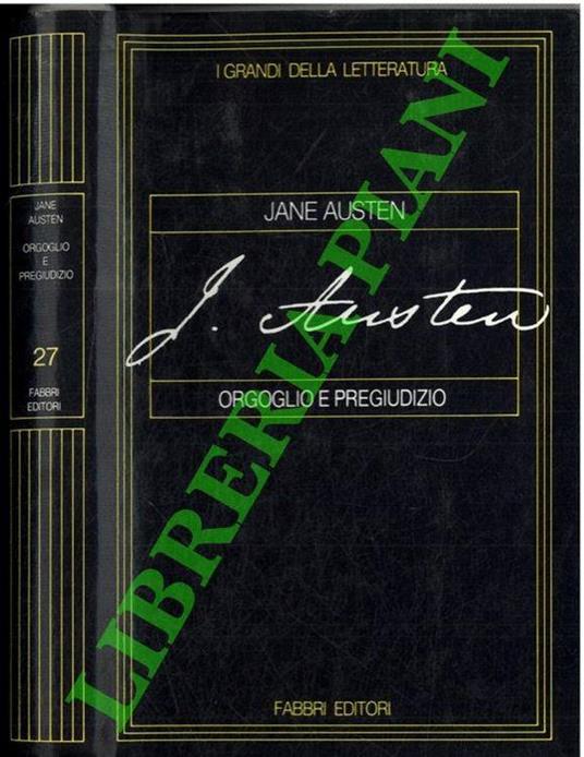 Orgoglio e pregiudizio - Jane Austen - copertina