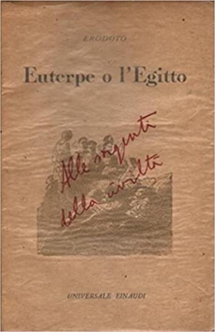 Euterpe o l'Egitto - Erodoto - copertina