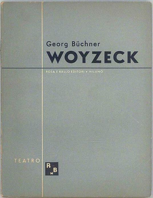 Woyzeck - Georg Buchner - copertina