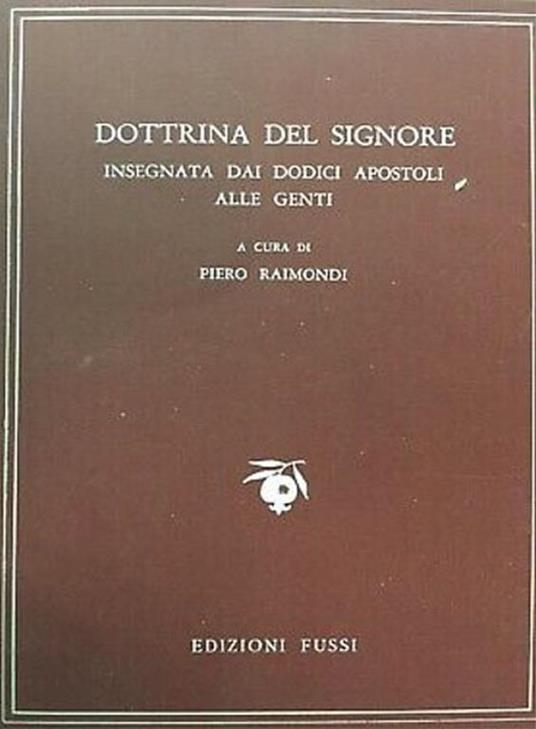 Dottrina del Signore. Insegnata dai dodici apostoli alle genti - copertina