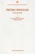 Pietro Spezzani. In memoriam