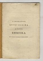 Al cavaliere Luigi Salina di Bologna. Epistola