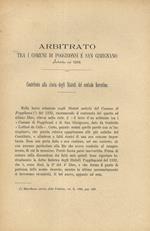 Arbitrato tra i comuni di Poggibonsi e San Gimignano proferito nel 1209. Contributo alla storia degli Statuti del contado fiorentino