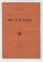 Come si fa una recensione