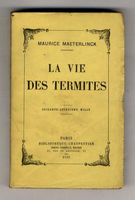 La Vie des Termites - Maurice Maeterlinck - copertina