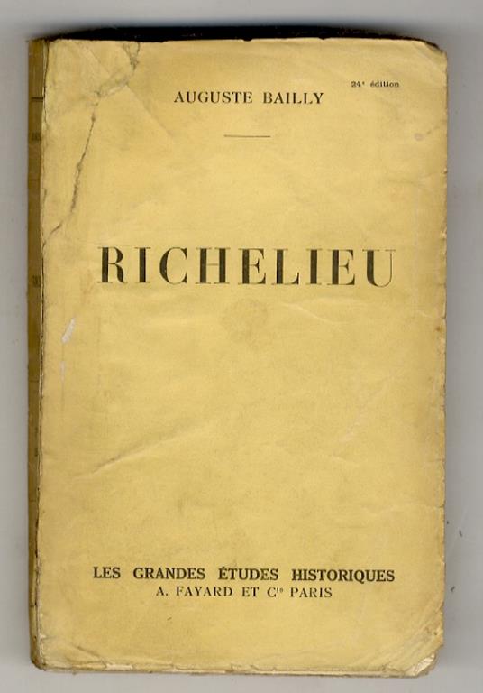 Richelieu - Auguste Bailly - copertina