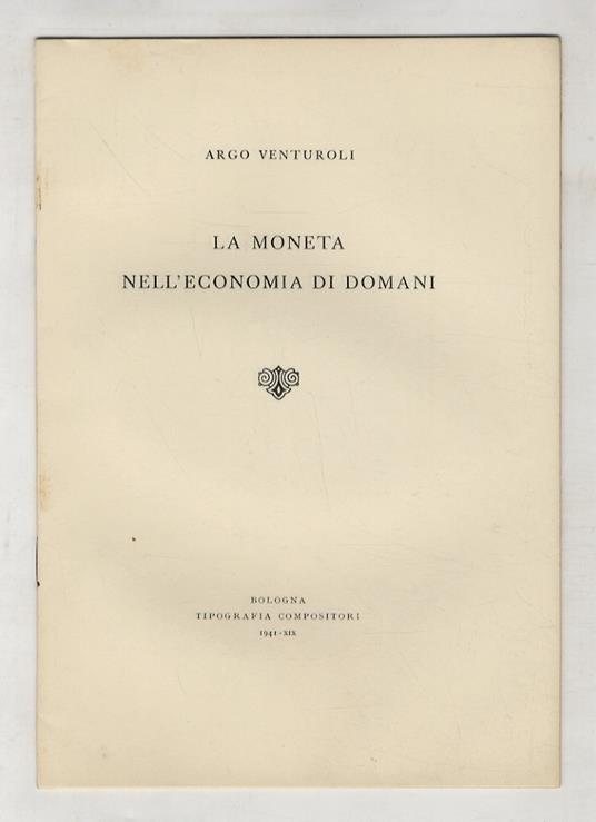 La moneta nell'economia di domani - copertina